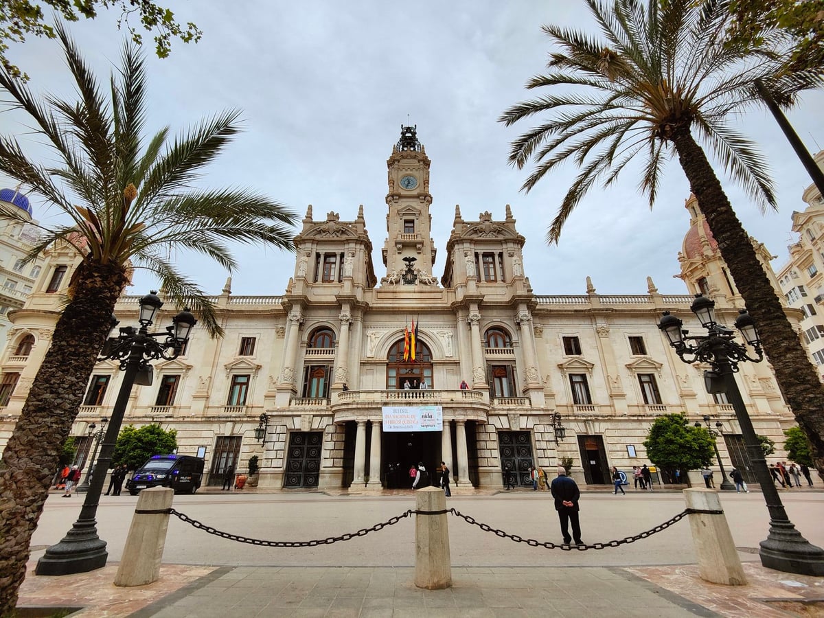 Fachada del Ayuntamiento de Valencia