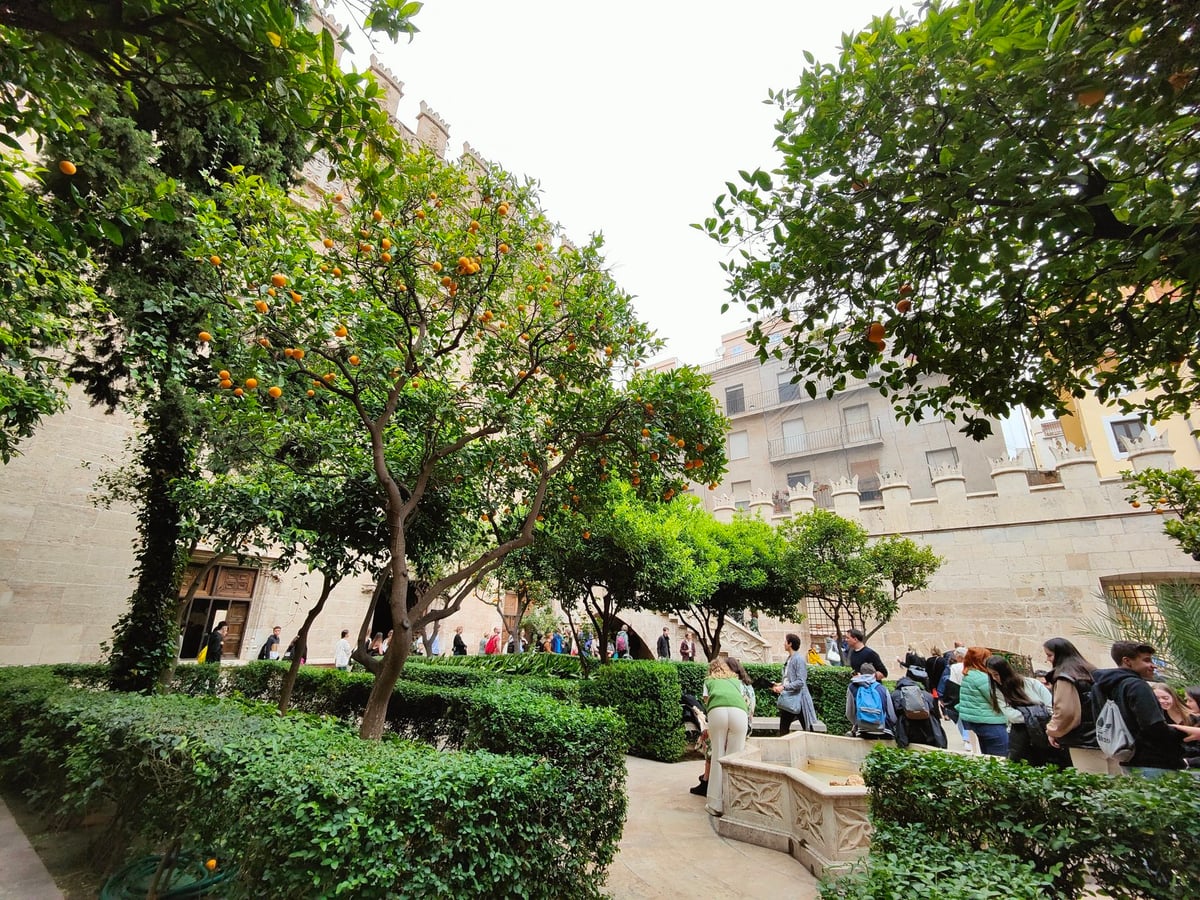 Edificio histórico del centro de Valencia y sus interiores