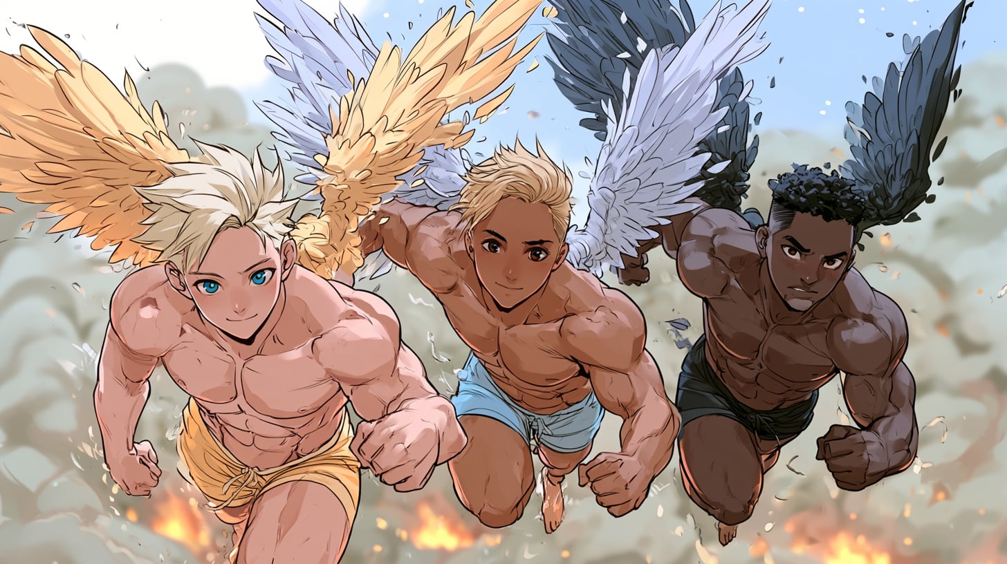 Ilustración homenaje a Fallen Angels de Javi Cuho y David Cantero