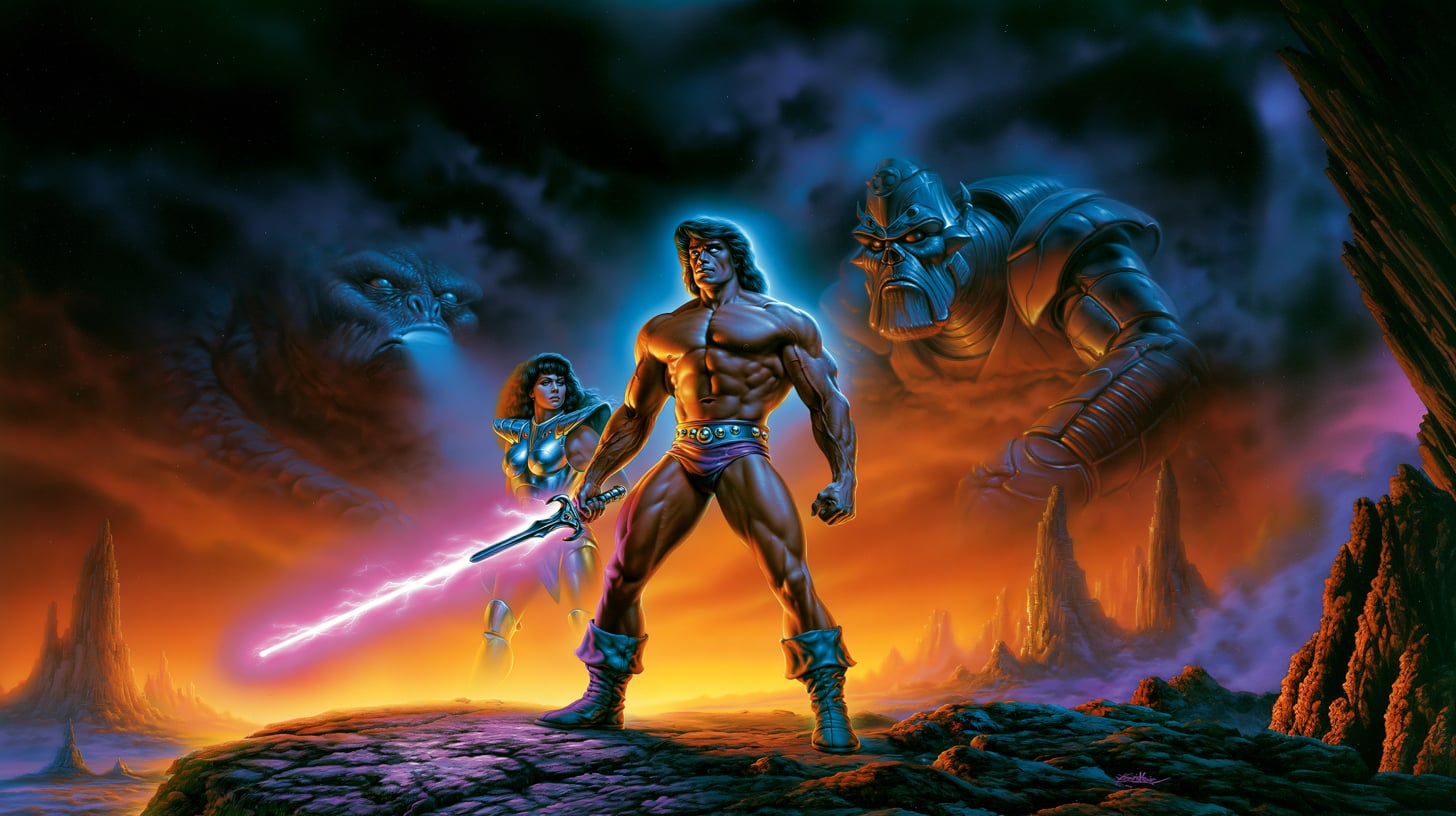 Portada de juego años 80